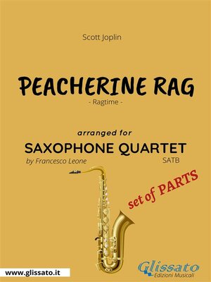 cover image of Peacherine Rag--Saxophone Quartet set of PARTS